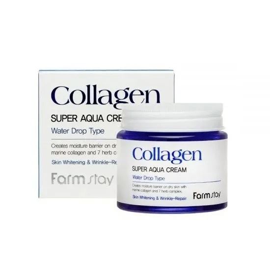 Зволожувальний крем для обличчя з колагеном FarmStay Collagen Super Aqua Cream