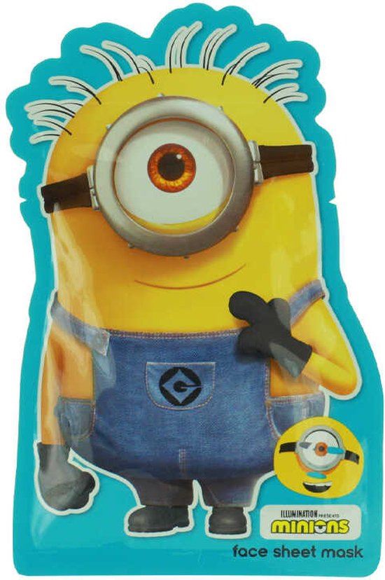 Minions Wild Orange Face Mask - Facial Sheet Mask - З гіалуроновою кислотою - весела та живильна тканинна маска
