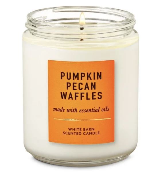СРЕДНЯЯ  СВЕЧА PUMPKIN PECAN WAFFLES BATH & BODY WORKS