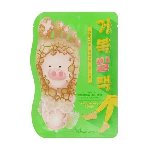 Відлущувальна маска-шкарпеточки для ніг Elizavecca Witch Piggy Hell-Pore Turtle's Foot Pack