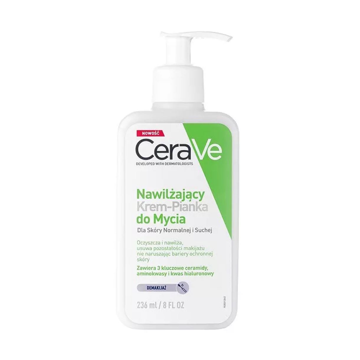 Зволожуюча крем-пінка для вмивання CeraVe - Nawilżający Krem-Pianka do Mycia  (236ml)