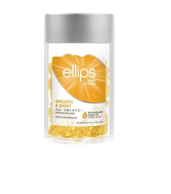 Вітаміни для волосся Ellips Hair Vitamin Smooth & Shiny With Aloe Vera Oil Розкішне сяйво, з маслом алое вера