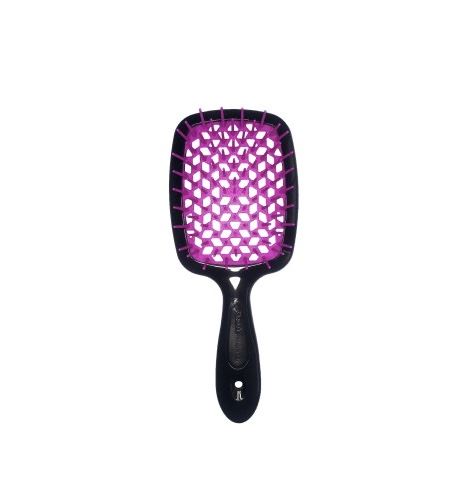 Гребінець для волосся Janeke Superbrush, чорний з фіолетовим