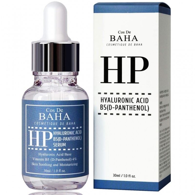 Зволожуюча сироватка з гіалуроновою кислотою та пантенолом 4% COS DE BAHA - HYALURONIC ACID + 4% VITAMIN B5 SERUM (30ml)