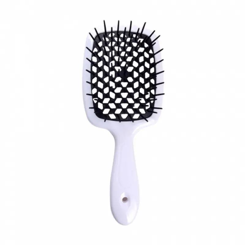 Гребінець для волосся Janeke Superbrush, Біла з чорним
