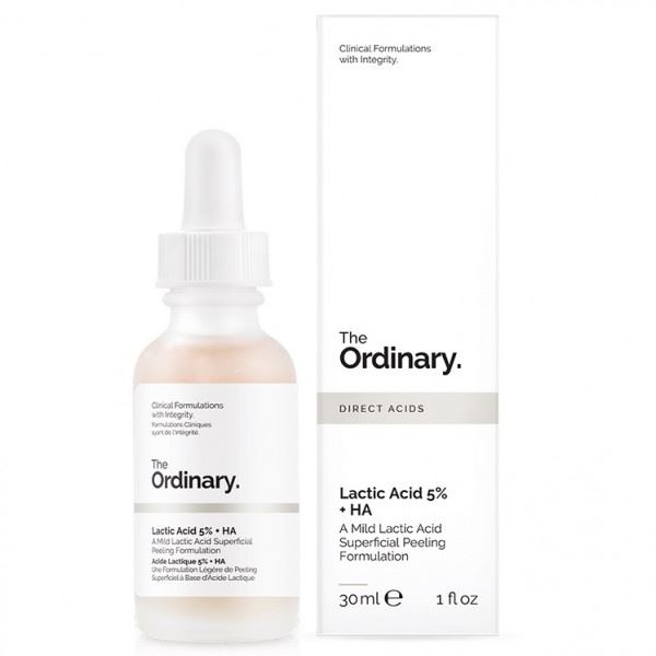 Сироватка-пілінг для обличчя з молочною кислотою The Ordinary Lactic Acid 5% + HA (30ml)