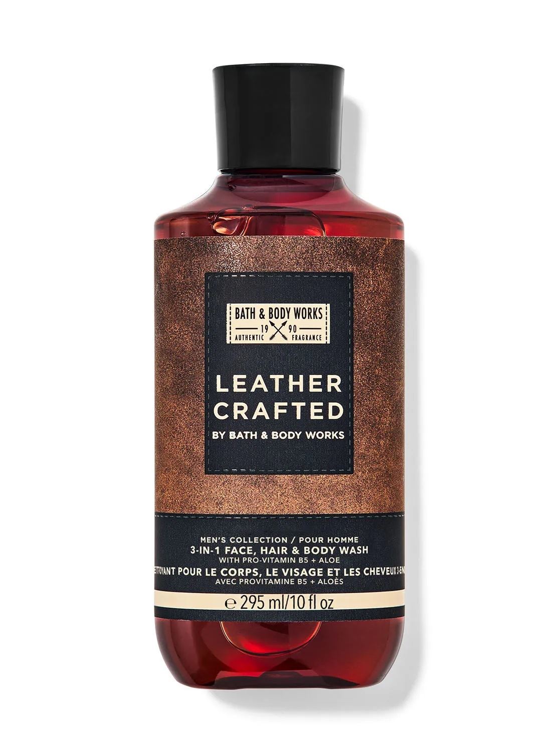 Чоловічий 3в1-гель для душу, шампунь Bath and body works - Leather Crafted