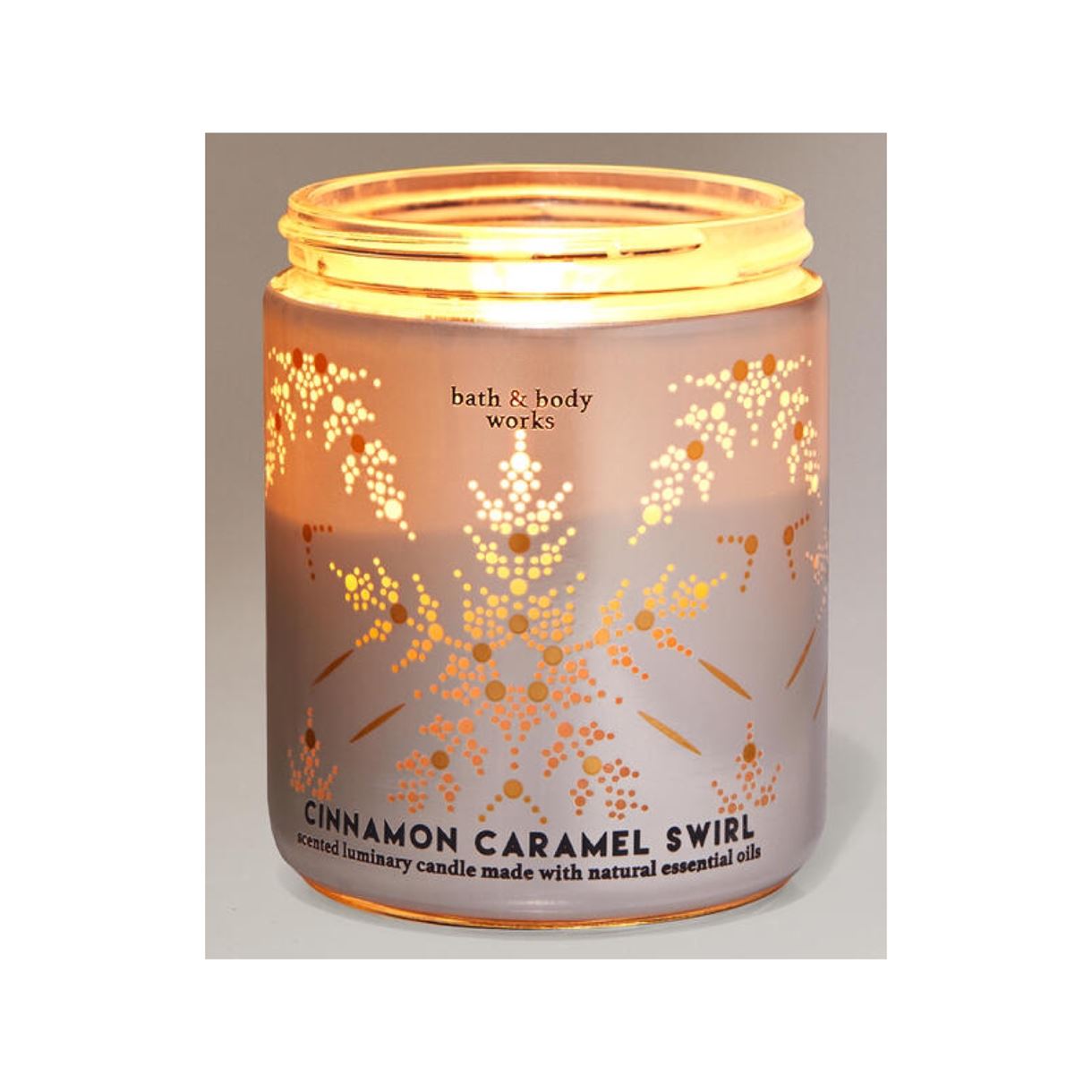 Середня Свічка Bath&body works Cinnamon caramel swirl