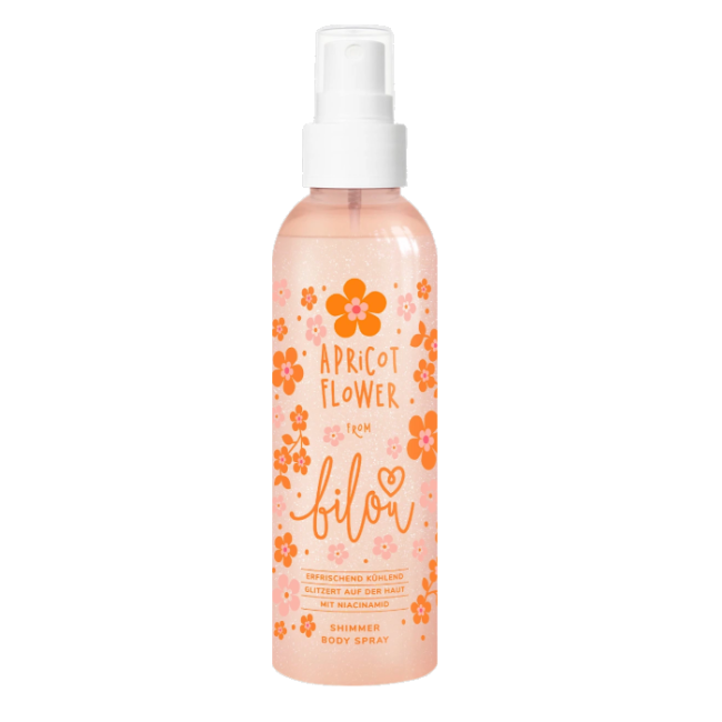 Спрей для тіла з шиммером Bilou Apricot Flower 150 мл