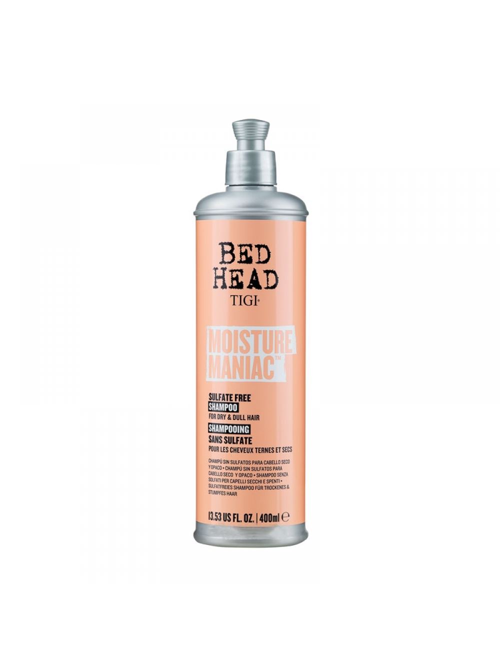 Зволожуючий шампунь Tigi Bed Head Moisture Maniac Shampoo безсульфатний для сухого волосся 400 мл