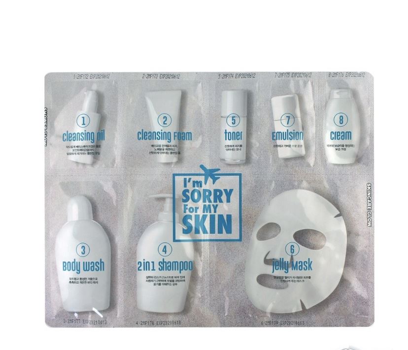 Подорожуючий набір Ultru I'm Sorry For My Skin 8 Step Travel Jelly Mask