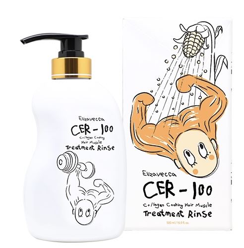 Бальзам-ополіскувач для волосся Elizavecca CER-100 Collagen Coating Hair Muscle Treatment Rinse 500 ml