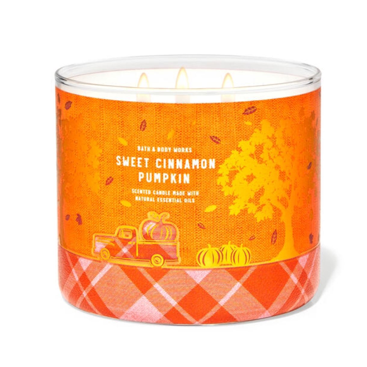 Велика свічка Bath and body works - SWEET CINNAMON PUMPKIN