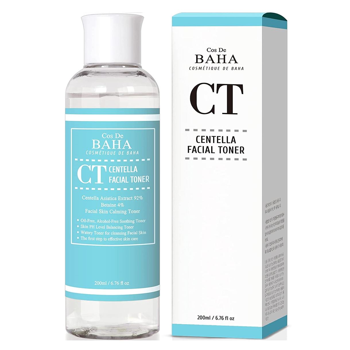 Відновлюючий тонер із центелою Cos De Baha - CT Centella Facial Toner (200ml)