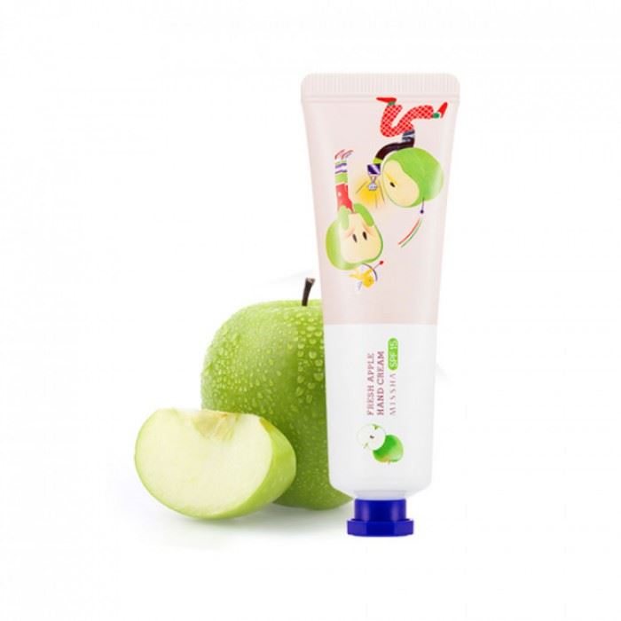 Крем для рук с экстрактом яблока Missha Fresh Apple Hand Cream SPF15