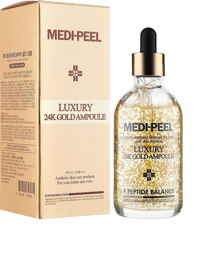 Антиоксидантна сироватка для обличчя Medi Peel Luxury 24K Gold Ampoule