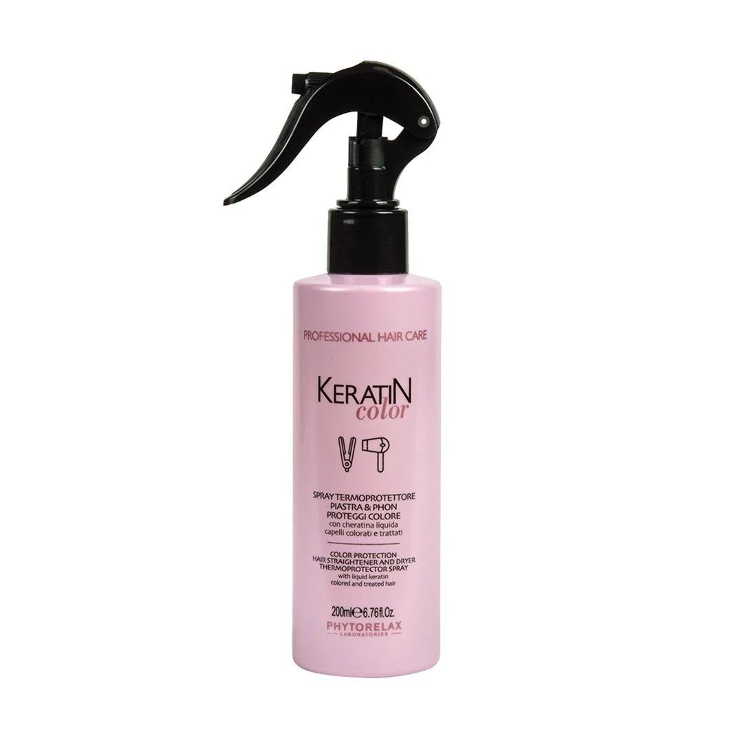 Спрей-термозахист Phytorelax Laboratories Keratin Color Termoprotector Spray для захисту кольору фарбованого волосся, з кератином