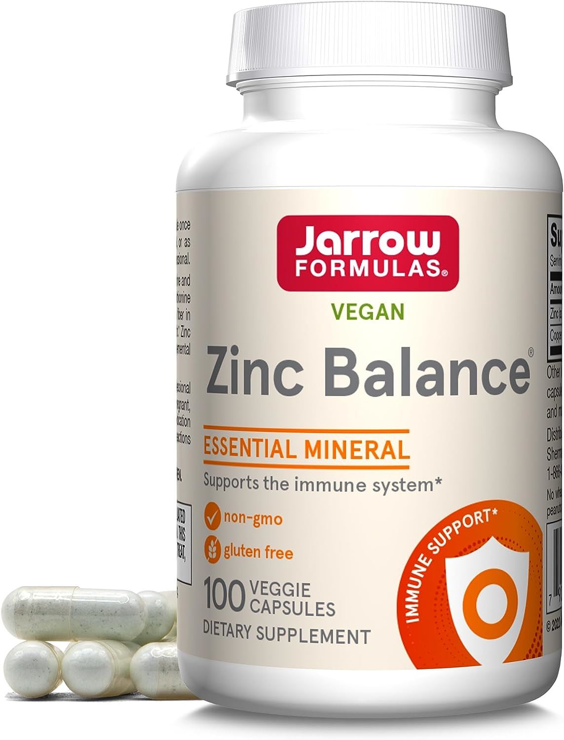 Комплекс Цинк Баланс з міддю для дорослих у желатинових капсулах, Zinc Balance, Jarrow Formulas, 100 капсул