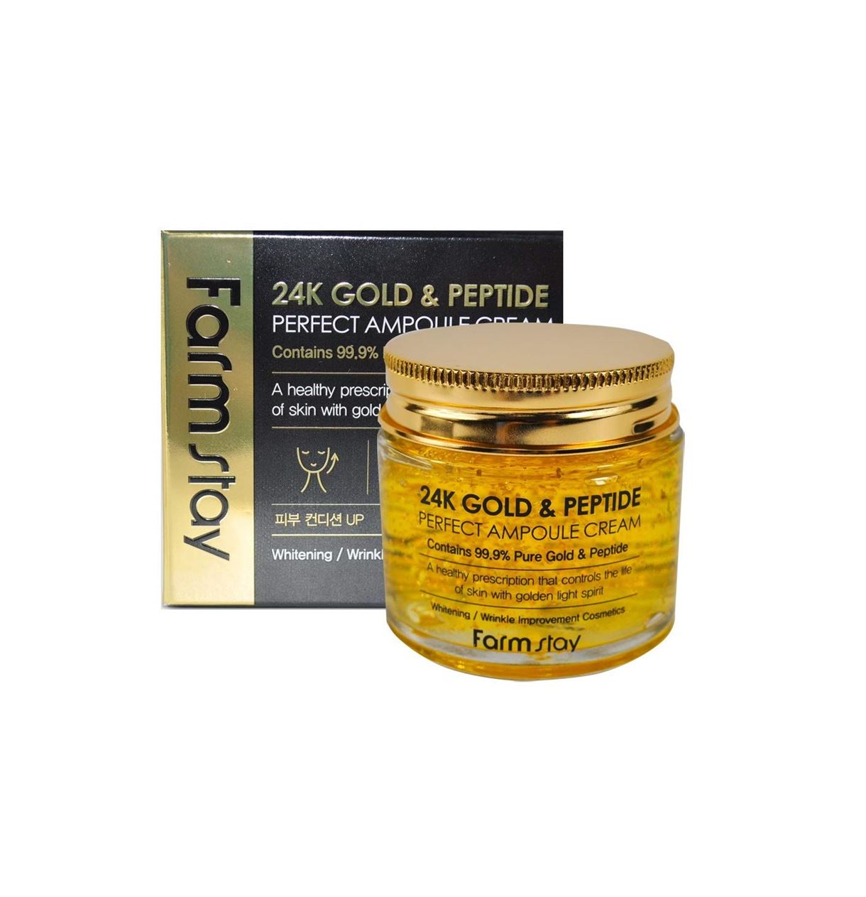 Ампульний крем із золотом і пептидами FarmStay 24K Gold & Peptide Perfect Ampoule