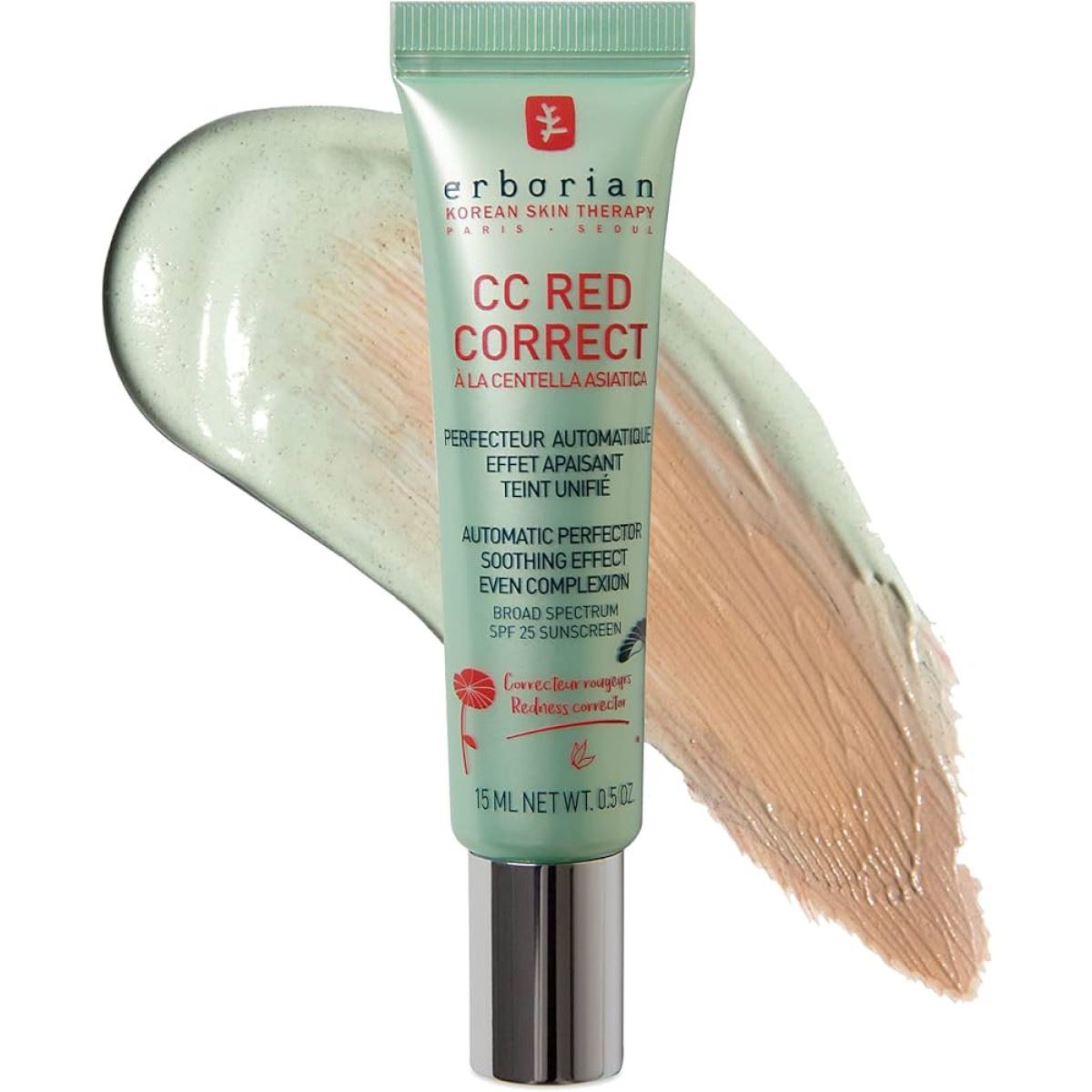 Erborian CC-крем для корекції почервоніння та вирівнювання тону шкіри Red Correct SPF25 15ml