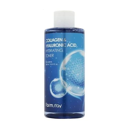 Зволожувальний тонер з гіалуроновою кислотою і колагеном Farm Stay Collagen & Hyaluronic Acid Hydrating Toner