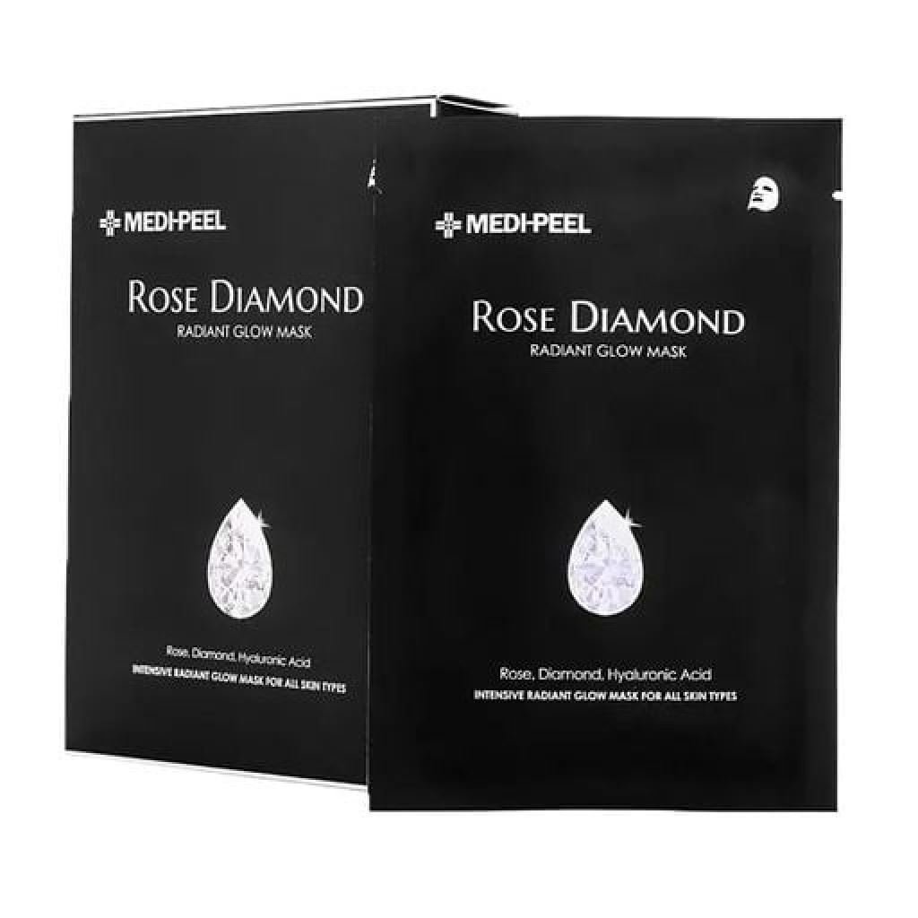 Тканинна маска з алмазною пудрою Medi-Peel Rose Diamond Radiant Glow Mask