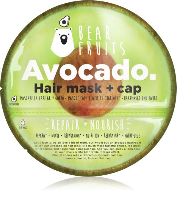 Глибоко поживна маска для волосся Bear Fruits - Avocado