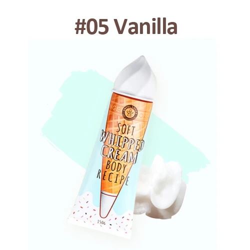 Angel Looka Крем для тела Whipped cream body recipe с ароматом ванили, 150г