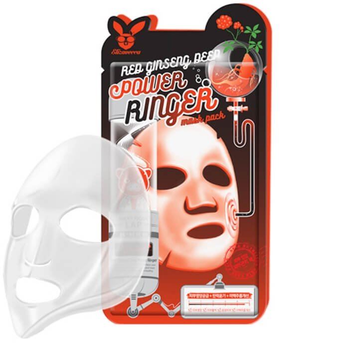 Маска омолоджуюча з женьшенем Elizavecca Face Care Red Ginseng Deep Power Ringer Mask Pack