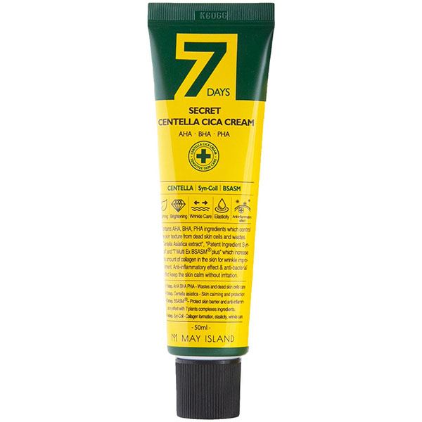 Відновлюючий крем для проблемної шкіри May Island 7 Days Secret Centella Cica Cream 50 ml