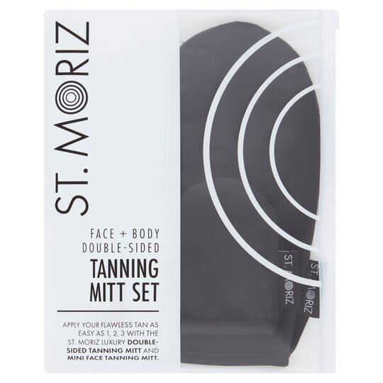 Набір рукавичок для нанесення автозасмаги St. Moriz - Double Sided Tanning Mitt And Face (2 шт.)