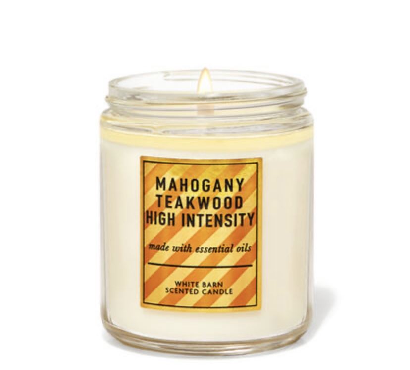Свеча однофитильная Bath&body works Mahogany Teakwood night intensity