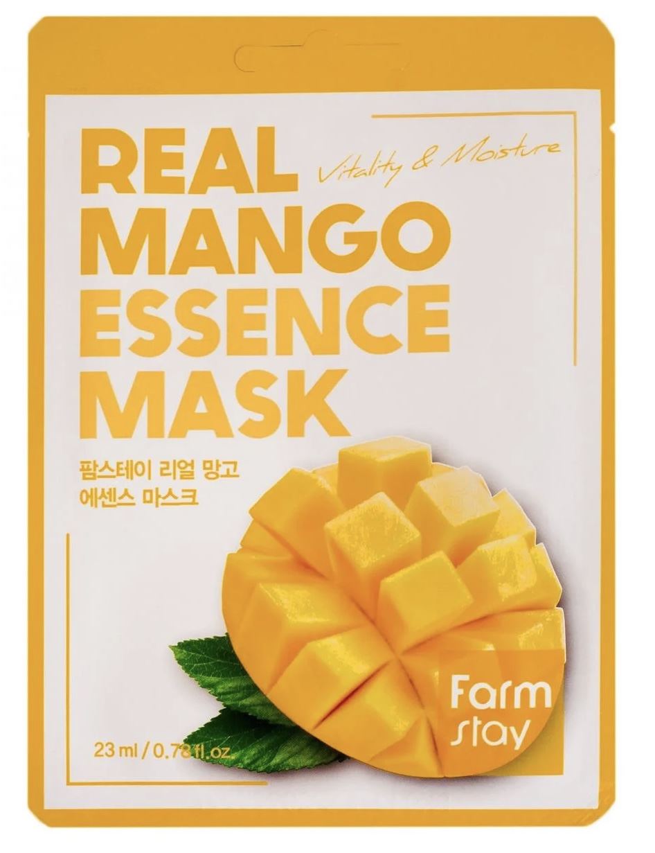 Зволожуюча маска для обличчя з екстрактом манго Farm Stay Real Mango Essence Mask FarmStay 23 мл