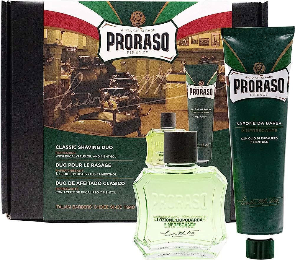 Набір для гоління, освіжаючий з евкаліптом та ментолом Proraso - Duo Pack Tube + Lotion Refreshing
