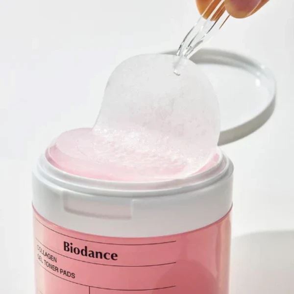 Зміцнювальні колагенові педи для обличчя Collagen Gel Toner Pads, Biodance