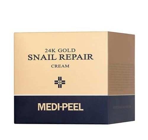 Крем для обличчя з колоїдним золотом та муцином равлики Medi Peel 24k Gold Snail Repair Cream