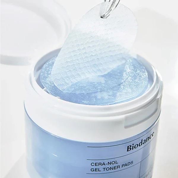 Зволожувальні гелеві педи для обличчя Cera-nol Gel Toner Pads, Biodance