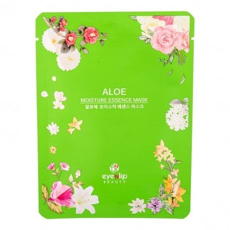Тканинна маска для обличчя, зволожувальна, з алое Eyenlip Aloe Moisture Essence Mask