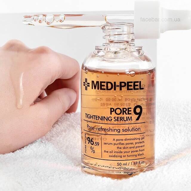 Сироватка від чорних крапок та комедонів Medi Peel Pore Tightening Serum 9