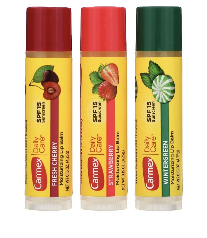 Набір бальзамів для губ Carmex 3-Pack Sticks spf 15  (3 шт. 4,25 г.)