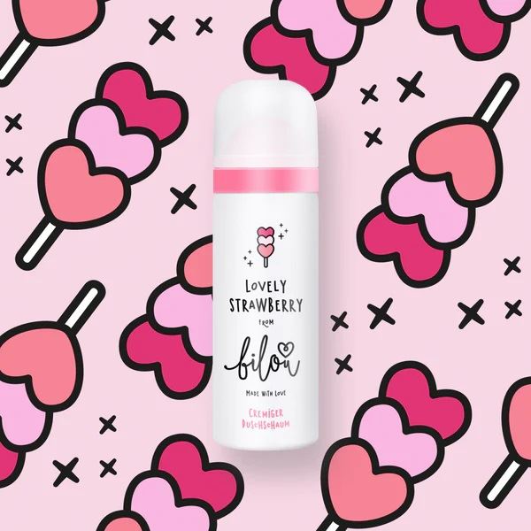 ПІНКА ДЛЯ ДУШУ LOVELY STRAWBERRY MINI ВІД BILOU