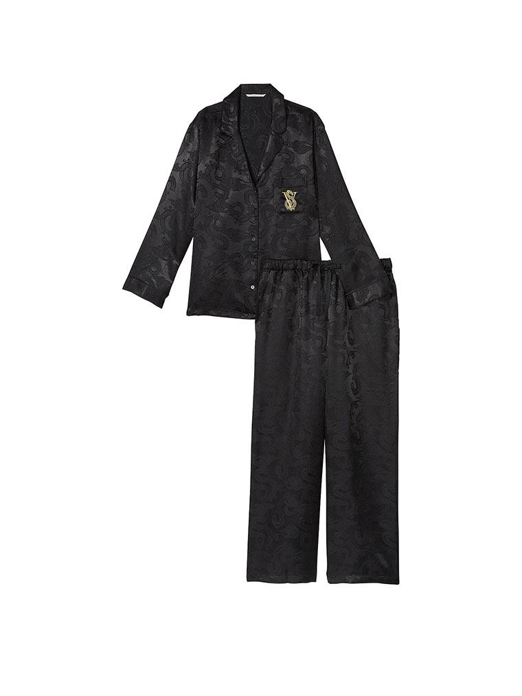 Піжама Сатинова Victoria's Secret Satin Long Pajama Set