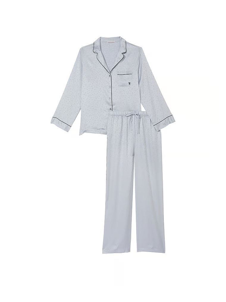 Піжама Сатинова Victoria's Secret Satin Long Pajama Set