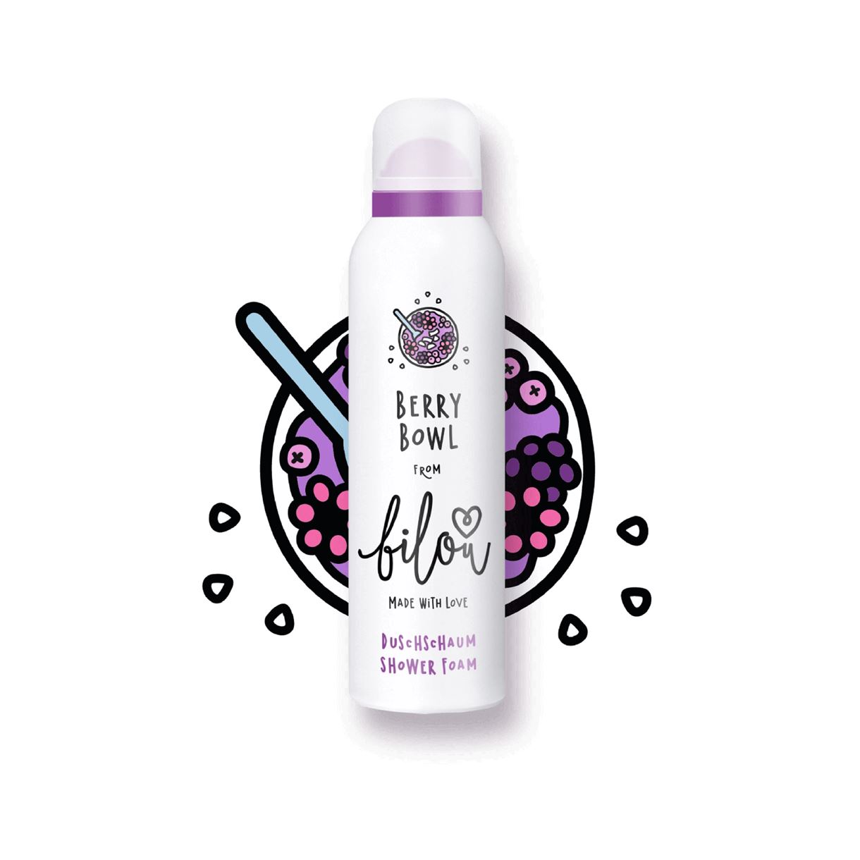 Пінка для душу «ягідна чаша» Bilou -  Berry bowl SHOWER FOAM (200ml)