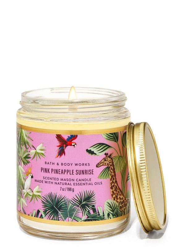 АРОМАТИЗОВАНА СВІЧКА Pink Pineapple Sunrise BATH & BODY WORKS