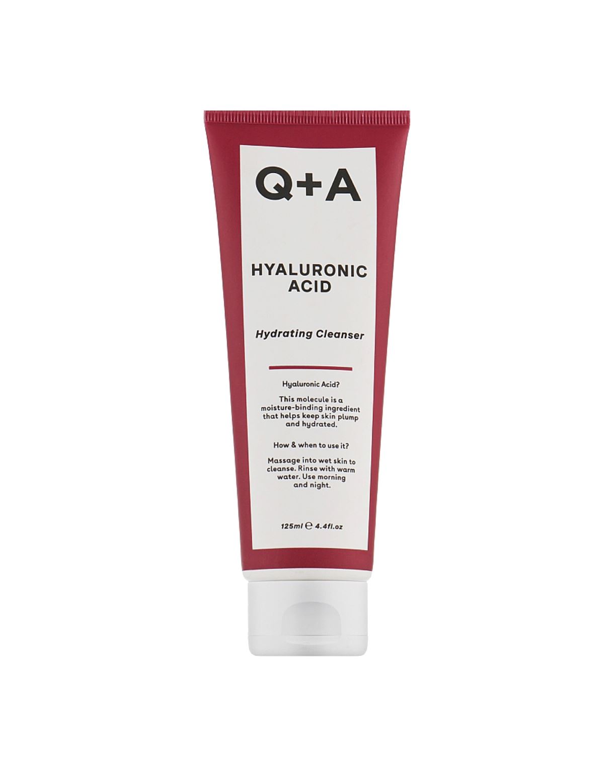 Зволожувальний очищувальний засіб з гіалуроновою кислотою Q+A Hyaluronic Acid Hydrating Cleanser
