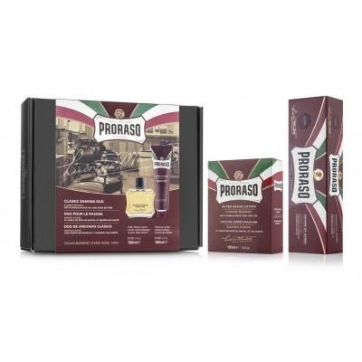 Подарунковий набір для гоління Proraso Duo Pack Sandalwood (Cream + Lotion)