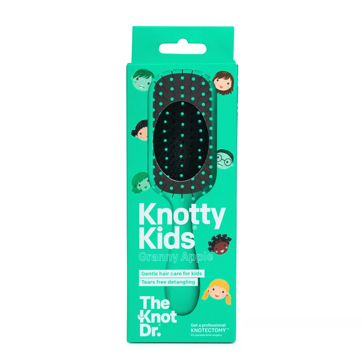 Гребінець The Knot Dr. / Knotty Kids Granny Apple / зелена