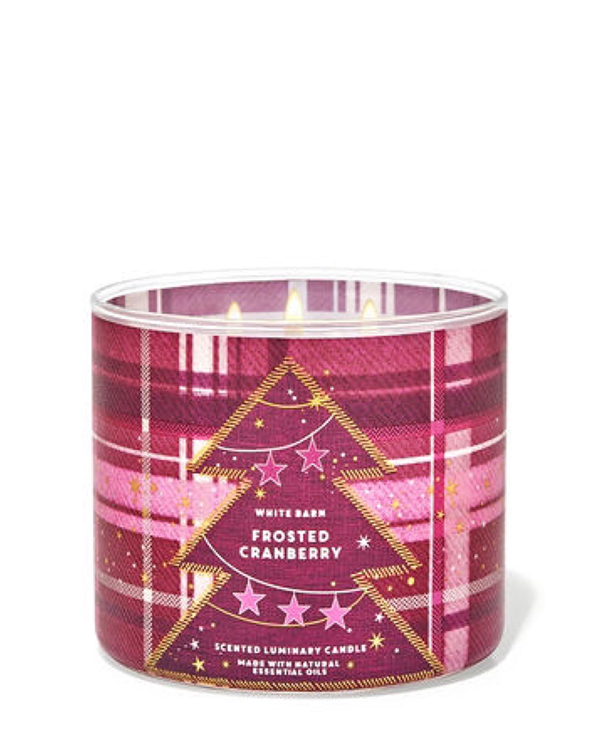 3-х гнітова свічка Bath and body works - Frosted Cranberry