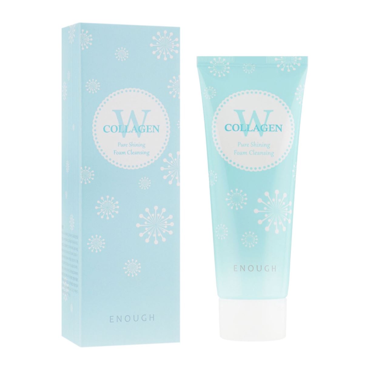 Очищаюча пінка з морським колагеном Enough W Collagen Pure Shining Foam Cleansing